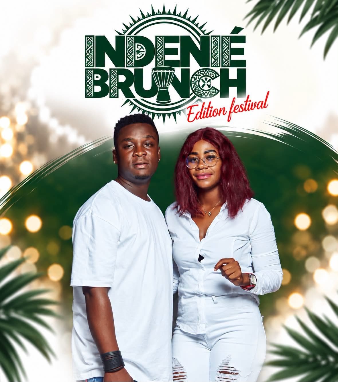 Un couple tout en blanc, Indénié Brunch Édition festival