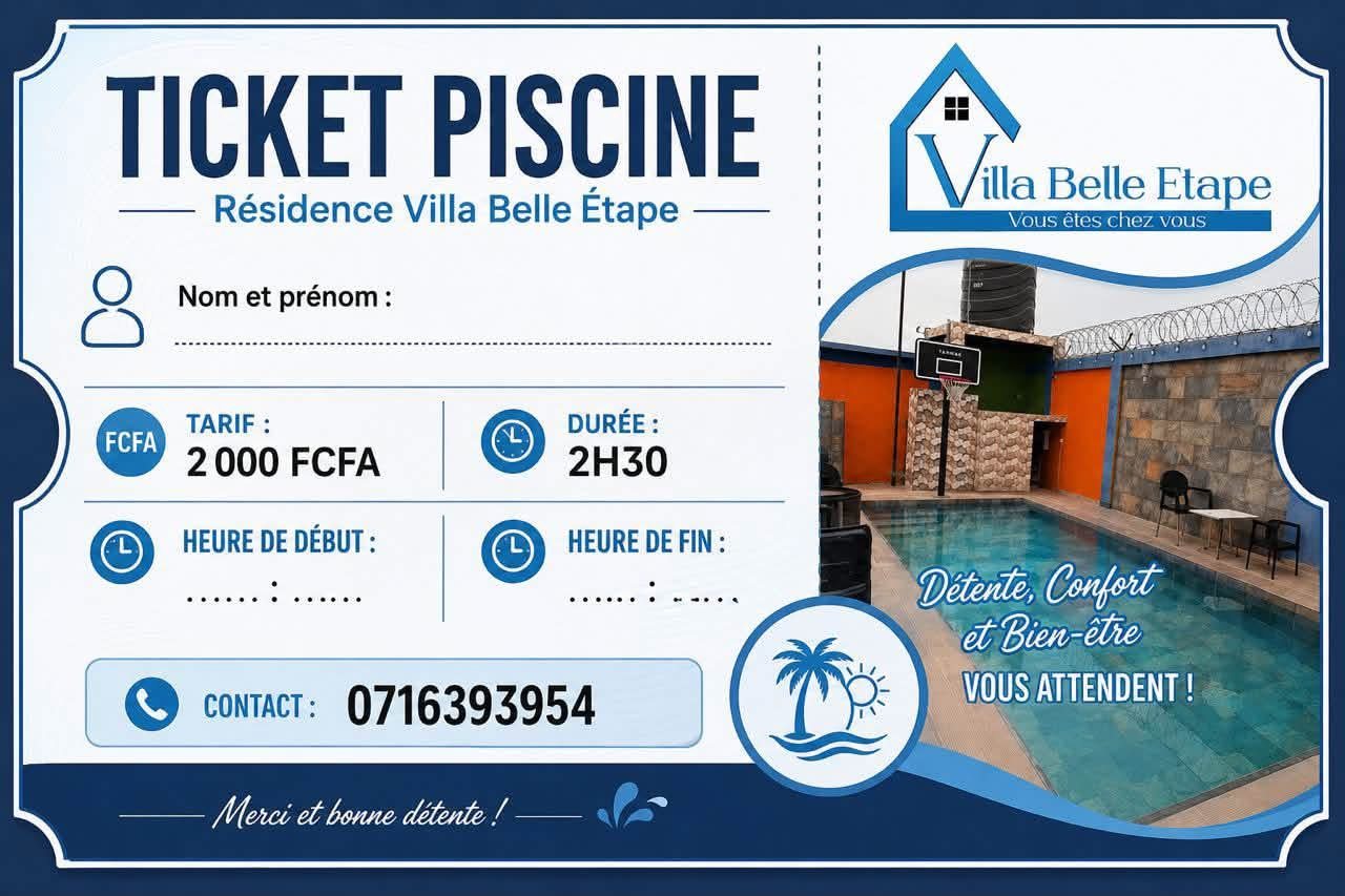Ticket piscine